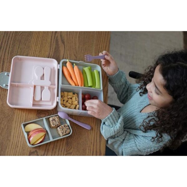 Melii – Φαγητοδοχείο Διώροφο Bento BPA Free Τυρκουάζ MEL21510 - Image 6