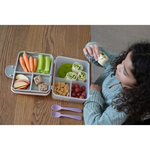 Melii – Φαγητοδοχείο Διώροφο Bento BPA Free Τυρκουάζ MEL21510 - Image 4