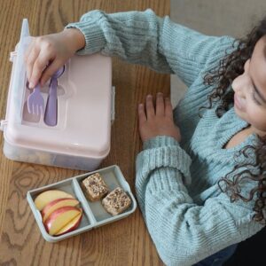 Melii – Φαγητοδοχείο Διώροφο Bento BPA Free Τυρκουάζ MEL21510 - Image 5