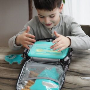 Melii – Φαγητοδοχείο Διώροφο Bento BPA Free Τυρκουάζ MEL21510 - Image 8