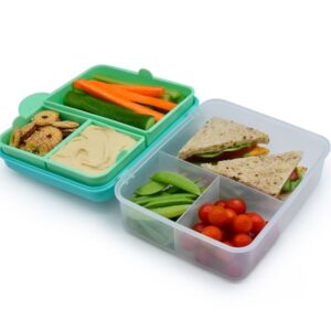 Melii – Φαγητοδοχείο Διώροφο Bento BPA Free Τυρκουάζ MEL21510 - Image 2