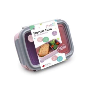 Melii – Φαγητοδοχείο Bento 2 Θέσεων BPA Free 880ml Ροζ MEL21800
