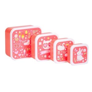 A Little Lovely Company Σετ 4 Δοχεία Φαγητού Lunch And Snack Box - Fun SBSEFU75 - Image 2