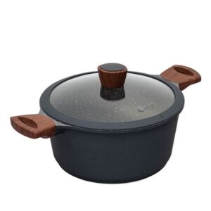 Estia Κατσαρόλα 24cm 4.5lt Aντικολλητική Χυτού Αλουμινίου Stone 01-1148 - Image 2