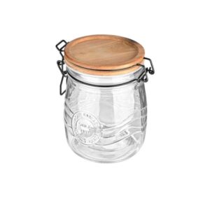 Estia Δοχείο Αποθήκευσης Allure Γυάλινο 750ml 11x11x15.5cm Καπάκι Με Κλιπ 01-23898 - Image 2