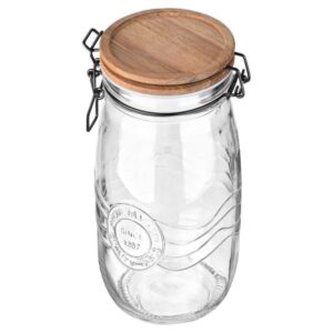 Estia Δοχείο Αποθήκευσης Allure Γυάλινο 2000ml 11x11x25cm Καπάκι Με Κλιπ 01-23928 - Image 2