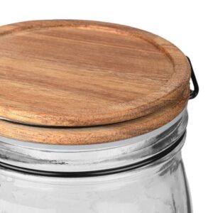 Estia Δοχείο Αποθήκευσης Allure Γυάλινο 750ml 11x11x15.5cm Καπάκι Με Κλιπ 01-23898 - Image 3