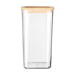 Estia Δοχείο Αποθήκευσης Στοιβαζόμενο Bamboo Essentials 1200ml 10x10x19cm Πλαστικό 01-24277
