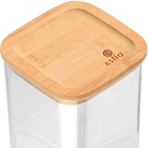 Estia Δοχείο Αποθήκευσης Στοιβαζόμενο Bamboo Essentials 1200ml 10x10x19cm Πλαστικό 01-24277 - Image 3
