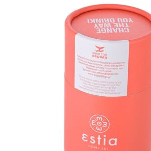 Estia Θερμός Travel Cup Save The Aegean 500ml Fusion Coral 01-9878 - Image 7