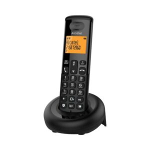 Alcatel Ασύρματο Τηλέφωνο Με Δυνατότητα Αποκλεισμού Κλήσεων E160 EWE Μαύρο 010056