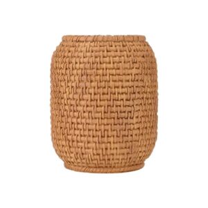 Estia Ποτηράκι Μπάνιου Rope 8x8x9.9cm Ρητίνης Καφέ 02-25809 - Image 2