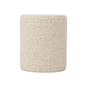 Estia Ποτηράκι Μπάνιου Jute 7.5x7.5x9cm Ρητίνης Μπεζ 02-25830 - Image 2