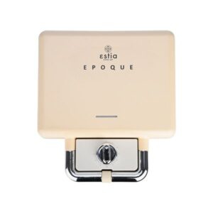Estia Τοστιέρα Retro Epoque 2 Θέσεων 800W Με Αποσπώμενες Αντικολλητικές Πλάκες Κρεμ 06-25939