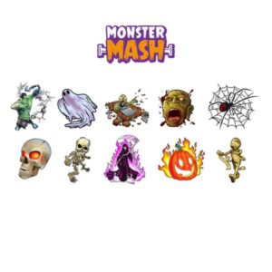 HoloToyz Tattoos Επαυξημένης Πραγματικότητας Σετ 10Τμχ Monster Mash HTTA100Monster - Image 3