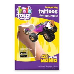 HoloToyz Tattoos Επαυξημένης Πραγματικότητας Σετ 10Τμχ Metal Mania HTTA100MetalMa