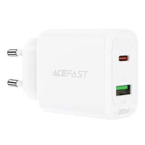 Acefast Φορτιστής Ταξιδίου A25 Fast Charging 2xUSB-C USB-A PD20W QC3.0 3A Λευκός 281214