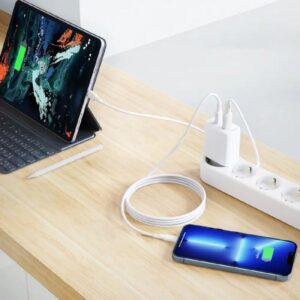Acefast Φορτιστής Ταξιδίου A25 Fast Charging 2xUSB-C USB-A PD20W QC3.0 3A Λευκός 281214 - Image 5