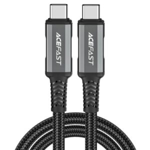 Acefast Καλώδιο Σύνδεσης USB-4 Gen USB-C Σε USB-C Braided PD240W 40Gbps 4K 1.2m Μαύρο C1-09