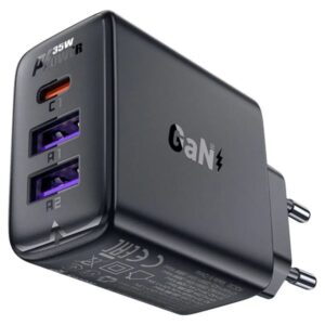 Acefast Φορτιστής Ταξιδίου A57 Fast Charging Mε 1xUSB-C 2xUSB-A PD35W GaN Μαύρο 282730 - Image 2