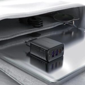 Acefast Φορτιστής Ταξιδίου A57 Fast Charging Mε 1xUSB-C 2xUSB-A PD35W GaN Μαύρο 282730 | Homidoo.gr