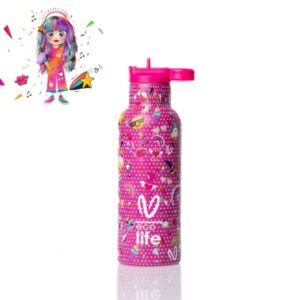 Ecolife Θερμός – Μπουκάλι X Vasiliki 500ml Rainbow 33-BO-2325