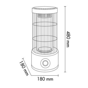 Argo Θερμάστρα Carbon 800W Looney Μπλε 531RG51932 - Image 7
