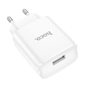 Hoco Φορτιστής Ταξιδίου DC52 Friendly 1xUSB-A 5V 1.0A Λευκός 601238