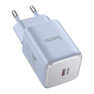 Hoco Φορτιστής Ταξιδίου N43 Vista 1xUSB-C PD30W GaN Tech Small Size Μπλε 620239