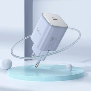 Hoco Φορτιστής Ταξιδίου N43 Vista 1xUSB-C PD30W GaN Tech Small Size Μπλε 620239 - Image 2