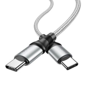 Hoco Καλώδιο Σύνδεσης Κορδόνι X50 Exquisito 1m USB-C Σε USB-C 5.0A 100W 20V Γκρι 734266 - Image 3