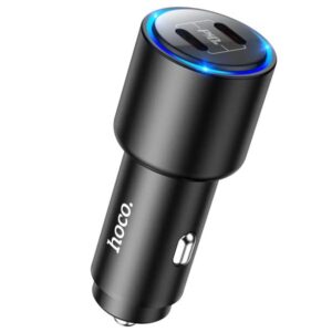 Hoco Φορτιστής Αυτοκινήτου NZ3 Clear Way 40W Fast Charging Dual USB-C PD 20W QC 3.0 Μαύρο 748263 - Image 2