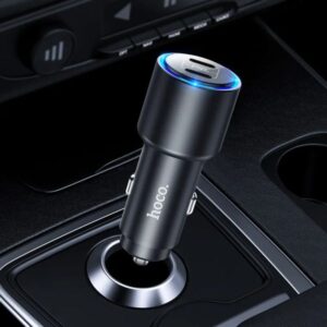 Hoco Φορτιστής Αυτοκινήτου NZ3 Clear Way 40W Fast Charging Dual USB-C PD 20W QC 3.0 Μαύρο 748263 - Image 4