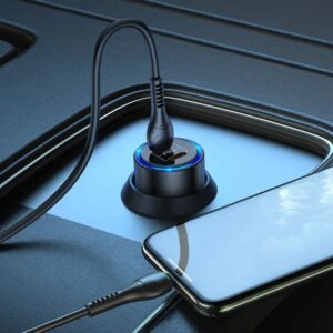 Hoco Φορτιστής Αυτοκινήτου NZ3 Clear Way 40W Fast Charging Dual USB-C PD 20W QC 3.0 Μαύρο 748263 | Homidoo.gr