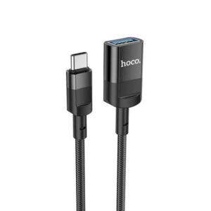 Hoco Καλώδιο Προέκτασης U107 USB-C Αρσενικό Σε USB 3.0 Θηλυκό 5V/2A 5Gbps OTG 1.2m Μαύρο 761934 - Image 3