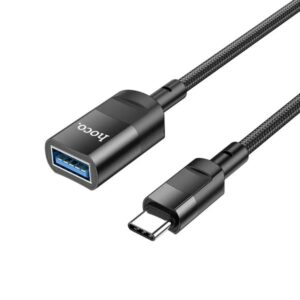 Hoco Καλώδιο Προέκτασης U107 USB-C Αρσενικό Σε USB 3.0 Θηλυκό 5V/2A 5Gbps OTG 1.2m Μαύρο 761934 - Image 4