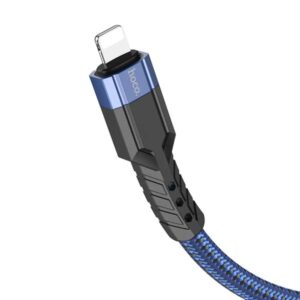 Hoco Καλώδιο Σύνδεσης U110 1.2m Υψηλής Αντοχής Braided USB-C Σε Lightning PD20W 3A Μπλε 770554 - Image 3