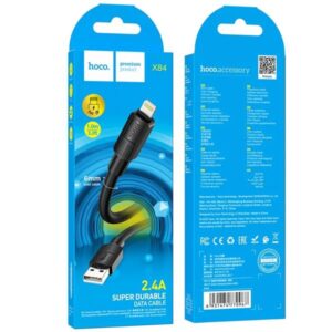 Hoco Καλώδιο Σύνδεσης X84 Solid USB Σε Lightning 2.4A 1m Υψηλής Αντοχής Μαύρο 770967 - Image 5