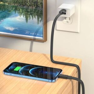 Hoco Καλώδιο Σύνδεσης X84 Solid USB Σε Lightning 2.4A 1m Υψηλής Αντοχής Μαύρο 770967 | Homidoo.gr