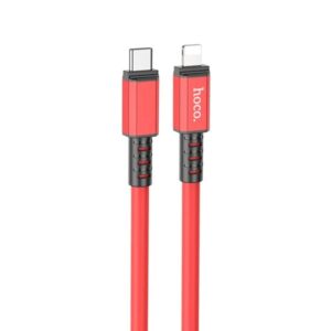Hoco Καλώδιο Σύνδεσης X85 Strength 1m USB-C Σε Lightning PD20W Υψηλής Αντοχής Κόκκινο 777423 - Image 4