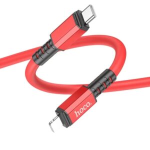 Hoco Καλώδιο Σύνδεσης X85 Strength 1m USB-C Σε Lightning PD20W Υψηλής Αντοχής Κόκκινο 777423 - Image 3