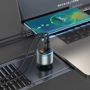 Hoco Φορτιστής Αυτοκινήτου NZ9 Galloper 95W 1xUSB-A 2xUSB-C PD65W PD30W Και USB QC 18W Μαύρο 795113 - Image 6