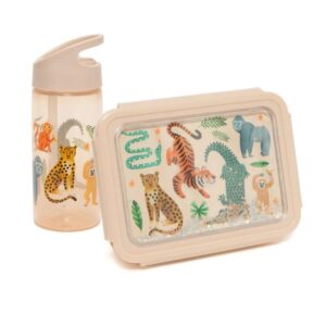 Petit Monkey Φαγητοδοχείο 19x14.5x7cm BPA Free - Upside Down Animals PTM-LB54 - Image 3