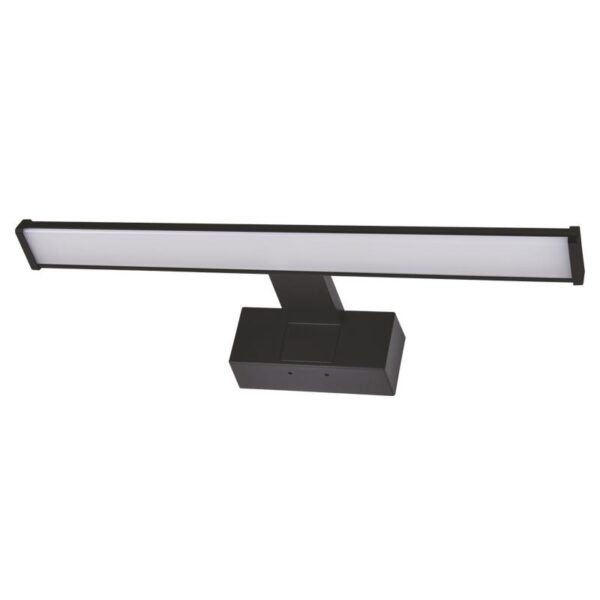 Adeleq ΦΩΤΙΣΤΙΚΟ LED ΛΟΥΤΡΟΥ ΑΛΟΥΜ.&PC 40cm 8W IP44 4000K ΜΑΥΡΟ ΜΕ ΒΑΣΗ 3-4000811