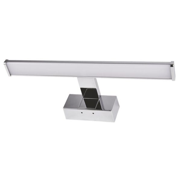 Adeleq ΦΩΤΙΣΤΙΚΟ LED ΛΟΥΤΡΟΥ ΑΛΟΥΜ.&PC 40cm 8W IP44 4000K ΧΡΩΜΙΟ ΜΕ ΒΑΣΗ 3-4000816