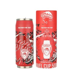 Estia Θερμός – Ποτήρι Για Καφέ Travel Cup Olympiacos BC Edition 500ml Together We Fight 00-27100