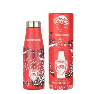Estia Θερμός - Παγούρι Travel Flask Olympiacos BC Edition 500ml Together We Fight 00-27162