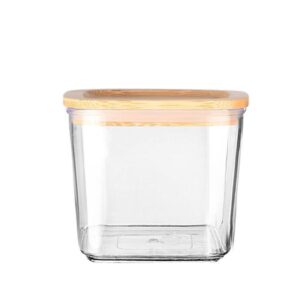 Estia Δοχείο Αποθήκευσης Στοιβαζόμενο Bamboo Essentials 500ml 10x10x9cm Πλαστικό 01-24253