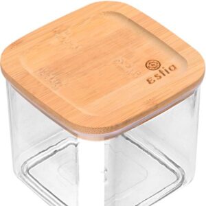 Estia Δοχείο Αποθήκευσης Στοιβαζόμενο Bamboo Essentials 500ml 10x10x9cm Πλαστικό 01-24253 - Image 2