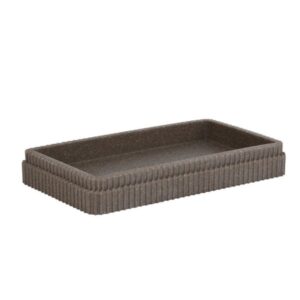 Estia Δίσκος Οργάνωσης Μπάνιου Wire 19x10.3x2.8cm Γκρι 02-26219